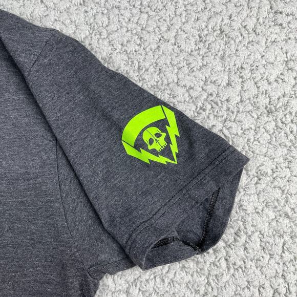 Fox Racing Moto Shirt Mens M Gray Fox Logo Short Sleeve Crew Neck - Picture 4 of 9